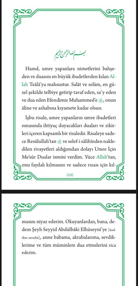 Umre Dua Kitabı