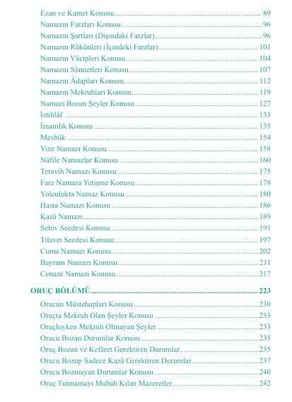 HANEFİ FIKHI - (Sorulu Cevaplı)