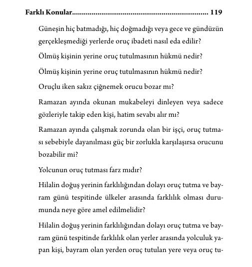 Ramazan - Güncel Meseleler