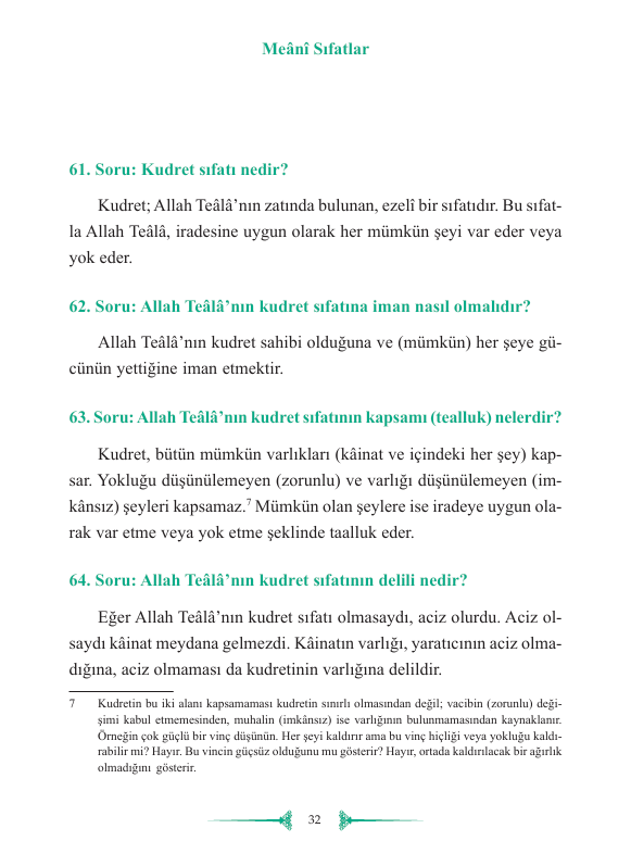 İNANÇ ESASLARI